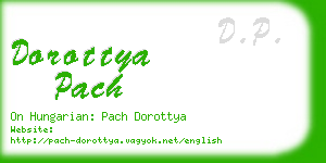 dorottya pach business card